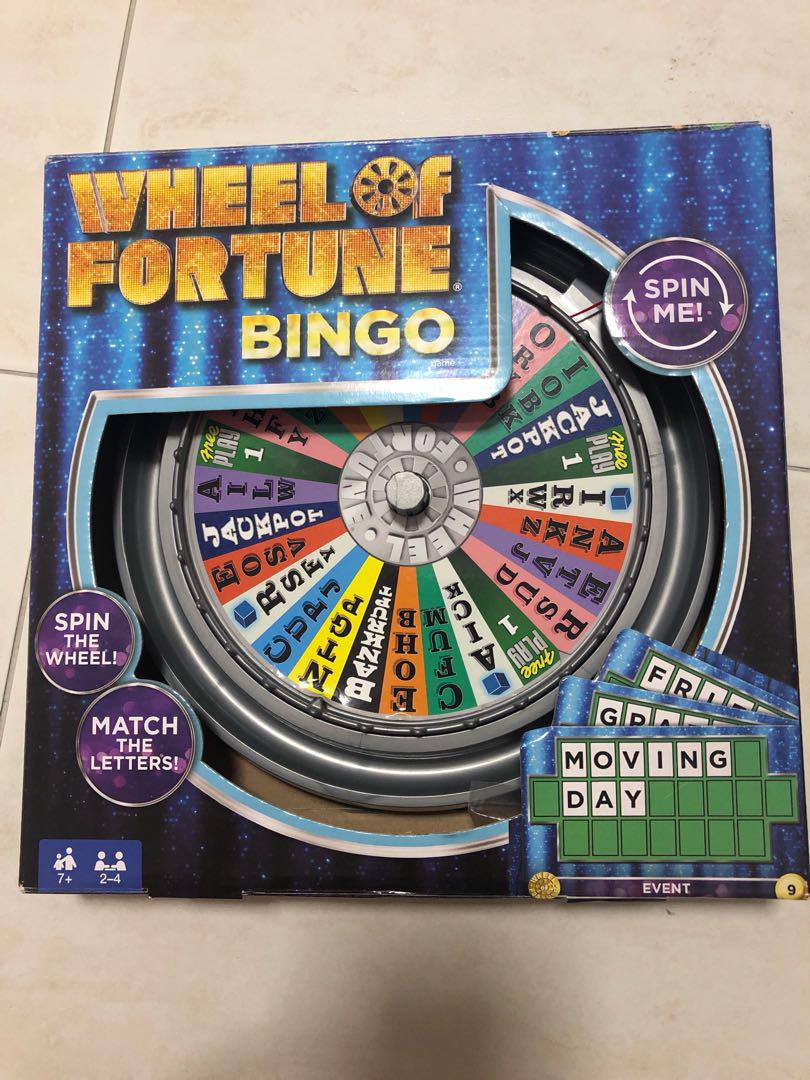 wheel of fortune bingo board game instructions